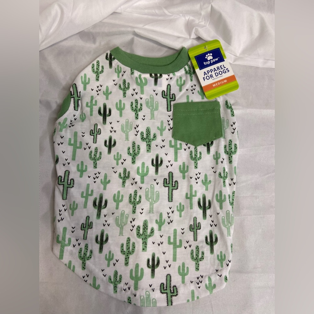 Top Dog Sleeveless Green Tee Shirt NWT